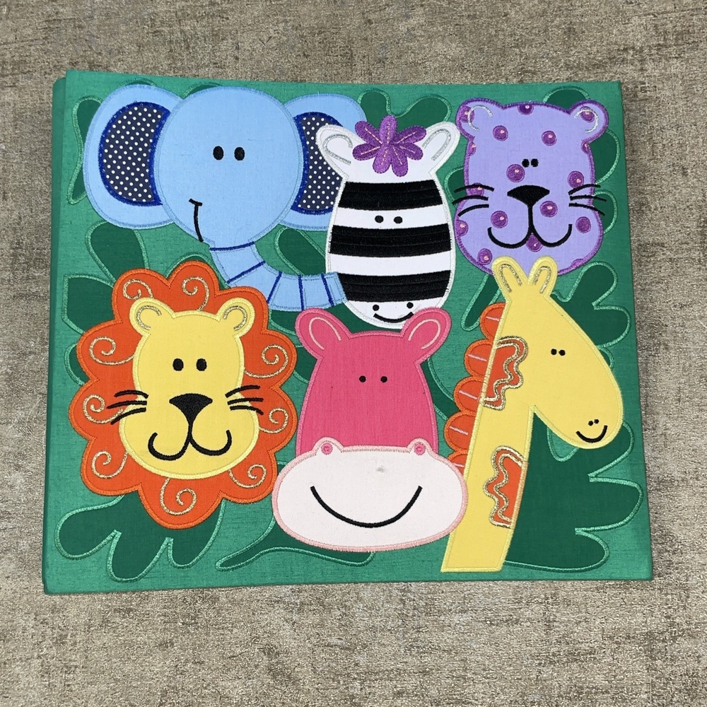 Amanda Blu AB Fine Scrapbook 12x12 in Circus Zoo Animals Faces Album